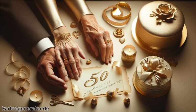 Sprüche zur goldenen Hochzeit » 50 Jahre verknüpfter Liebe